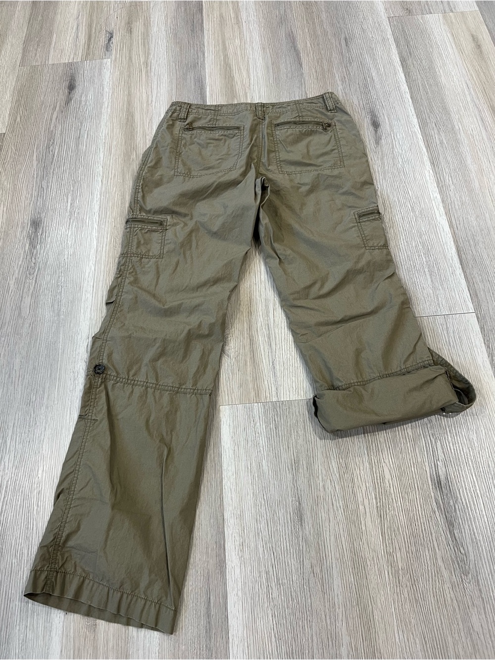 Michael Kors Olive Cargo Trousers with Zip Pockets - Picture 12 of 13